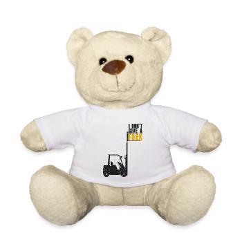 Forklift Warehousing Logistician Forklift Driver - Teddy Bear - white - Front
