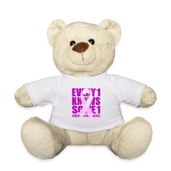 Sensibilisierung für häusliche Gewalt #Every1KnowsSome1 - Teddy - Weiß - Vorne