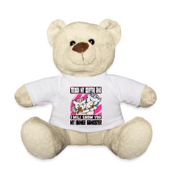 Coffee drinker saying coffee lover coffee - Teddy Bear - white - Front
