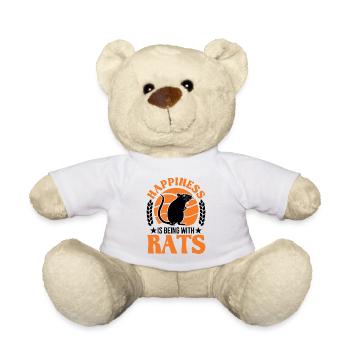 Rat Luck Rat Propriétaire Rat Domestique Rat - Nounours - blanc - Devant