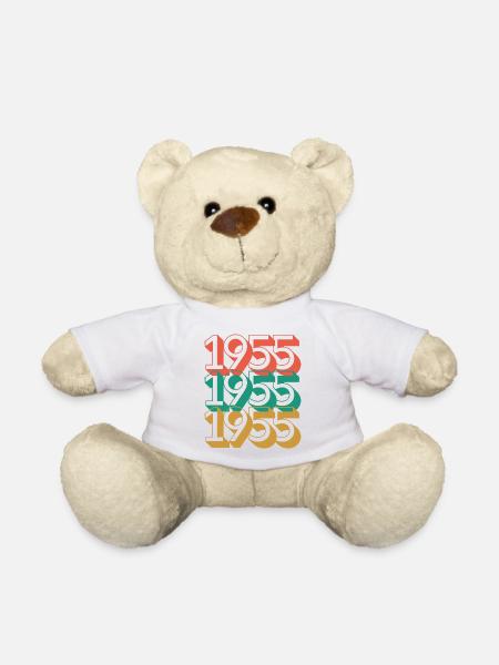 Anniversaire année 1955 / Vintage 1955 - Nounours - blanc