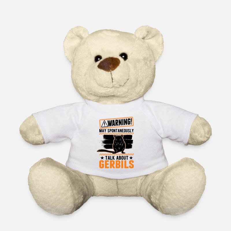 Avertissement Gerbille de course rat gerbille - Nounours - blanc