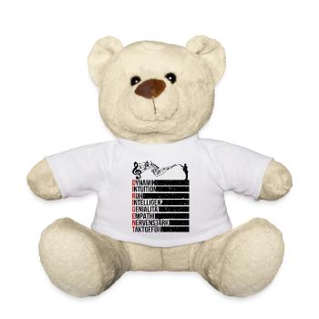 Chorleiter Orchesterleiter Notenschlüssel Musik - Teddy - Weiß - Vorne