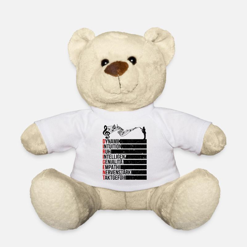 Chorleiter Orchesterleiter Notenschlüssel Musik - Teddy - Weiß