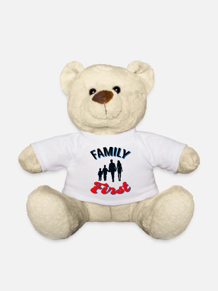 Family first - Teddy Bear - white