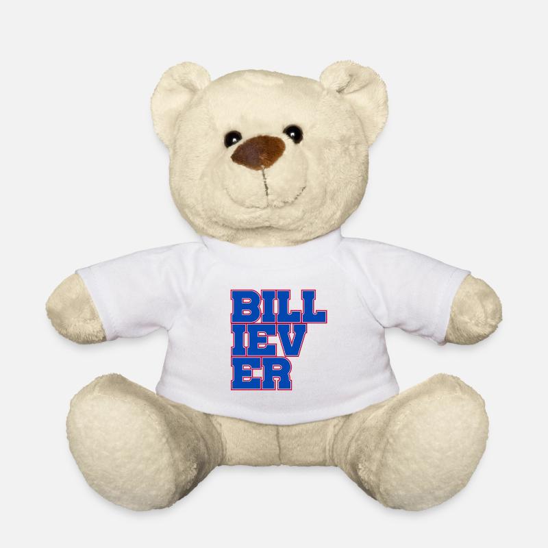 WNY Pride T-Shirt verblasste rote Büffel - Teddy - Weiß