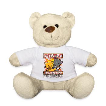 Lustig Katzen Kaffee Kaffeetrinker Sarkastisch - Teddy - Weiß - Vorne