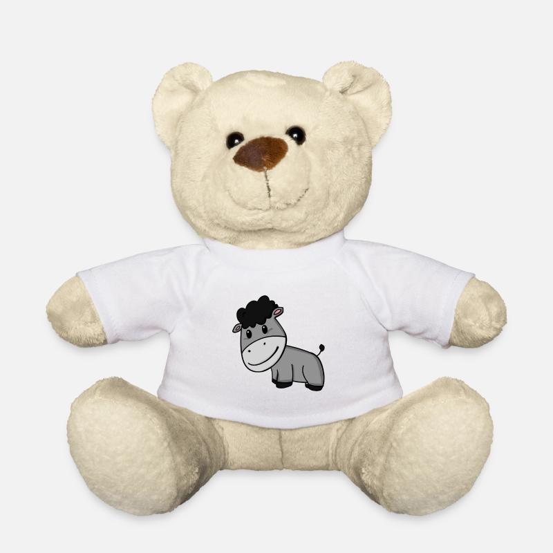 Esel - Teddy - Weiß