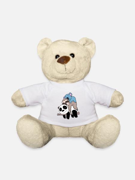 Panda Faultier und Koala - Teddy - Weiß