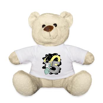 Garçon de 5 ans - cadeau de 5ème anniversaire - Nounours - blanc - Devant