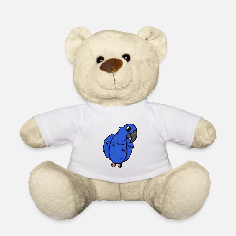 Hyazinth-Ara Papagei Vogel - Teddy - Weiß