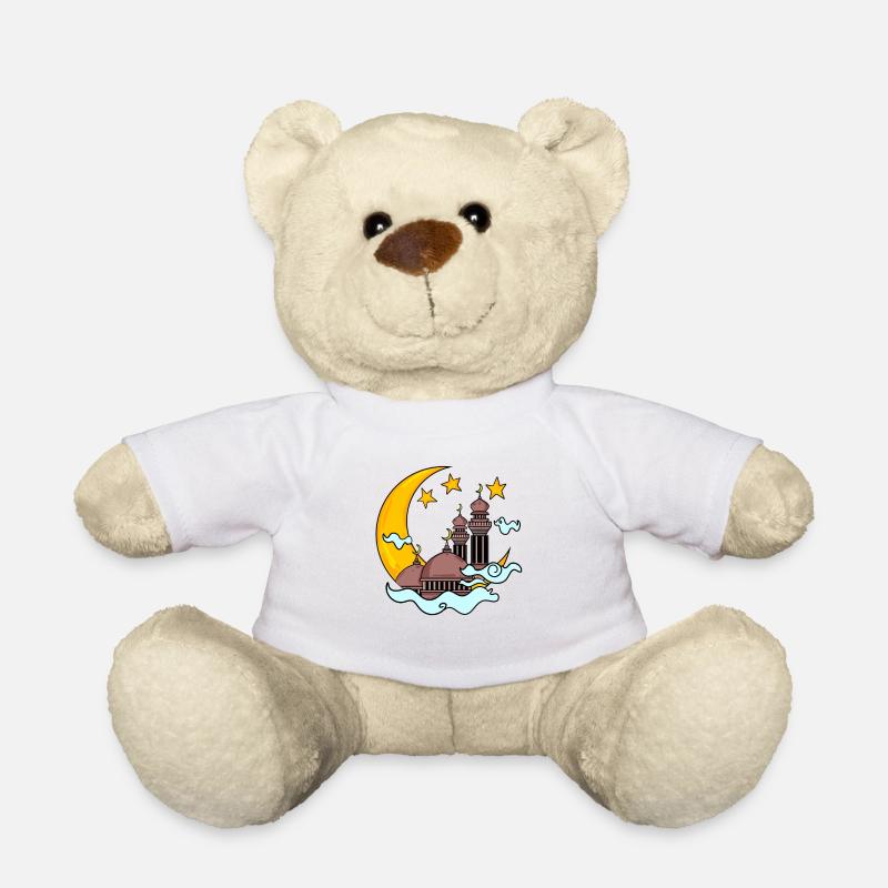 Moschee mit Halbmond - Teddy - Weiß