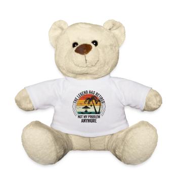 The legend is officially retired - Teddy Bear - white - Front