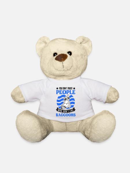 Raccoon Gift Raccoon - Teddy Bear - white