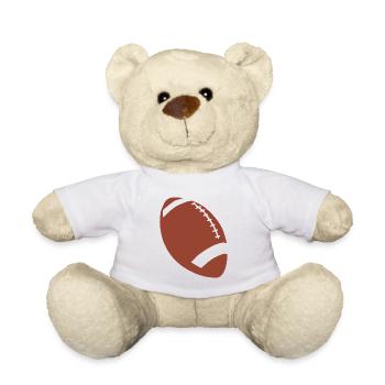American football - Teddy Bear - white - Front