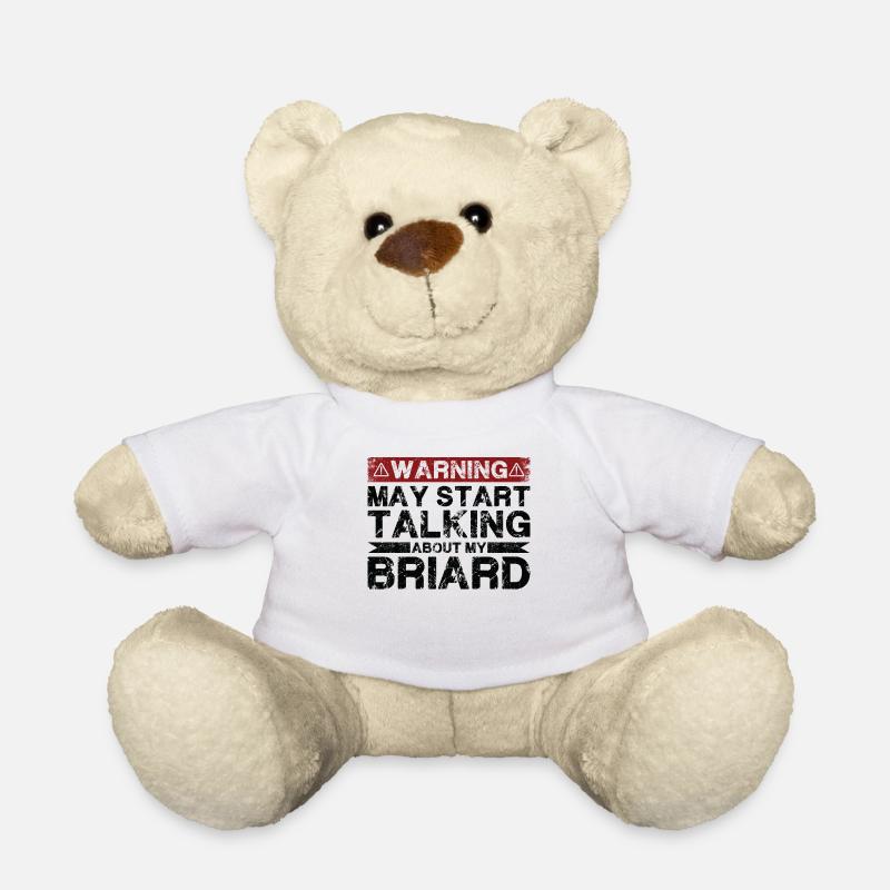 Über Briard Sprechen - Teddy - Weiß