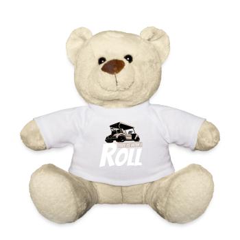 Voiturette de golf alors je roule un drôle de golfeur - Nounours - blanc - Devant