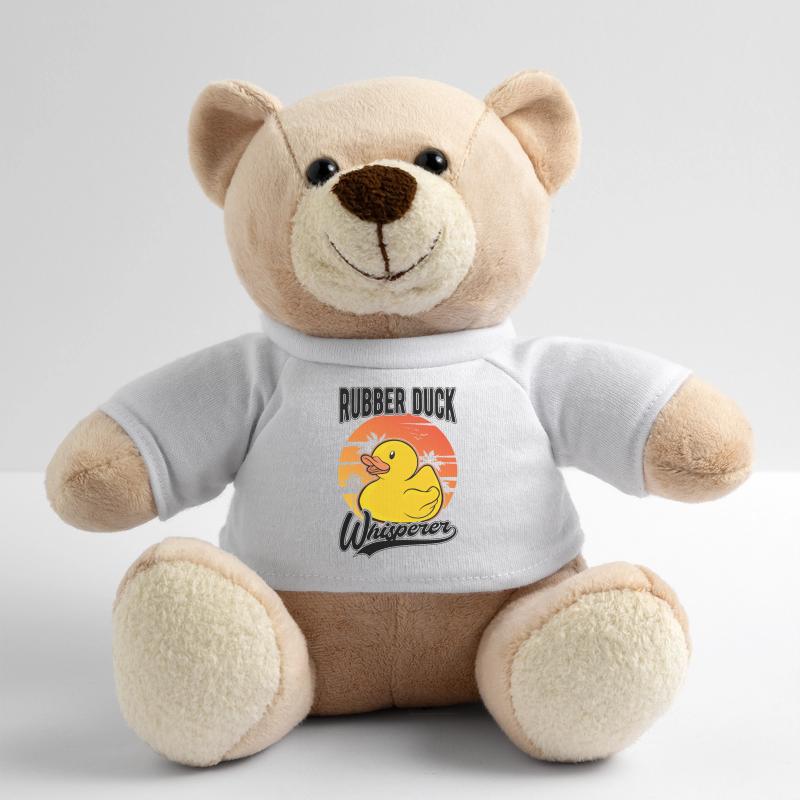 Rubber Duck Whisperer Squeaky Duck Bathing Duck Teddy Bear
