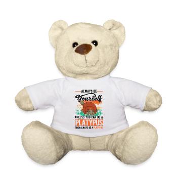 Platypus Gift Platypus - Teddy Bear - white - Front