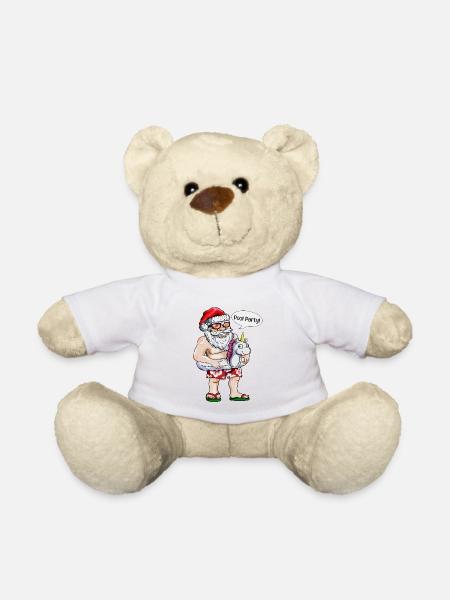 Schwimmreifen Einhorn Senta Claus Pool Party X-Mas - Teddy - Weiß