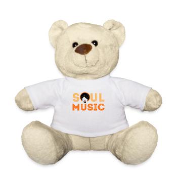 Funk Clothing | Vintage 70s Costume for Soul Music - Teddy Bear - white - Front