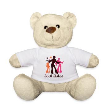 | de vêtements Funk Costume vintage des années 70 pour la musique soul - Nounours - blanc - Devant