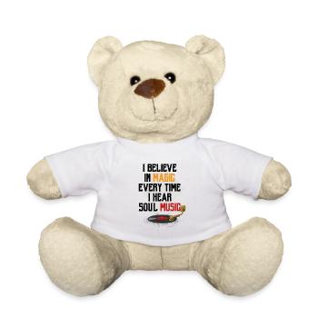 Funk Clothing | Vintage 70s Costume for Soul Music - Teddy Bear - white - Front