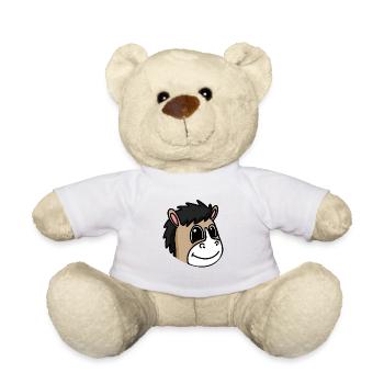 Horse Head Horse Horses - Teddy Bear - white - Front