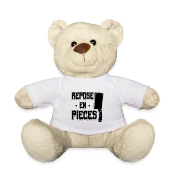 cadeau Halloween humour repose en pieces Halloween - Nounours - blanc - Devant