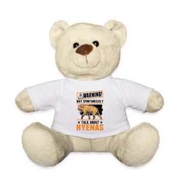 Peut parler spontanément de Hyènes Hyène - Nounours - blanc - Devant