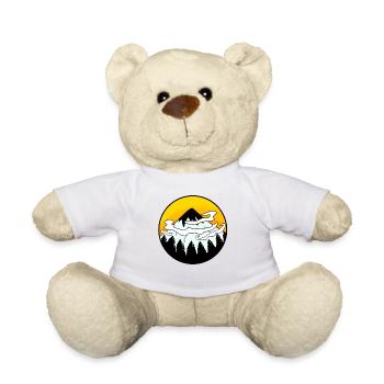 Mountain Mountains Mountain Peaks - Teddy Bear - white - Front