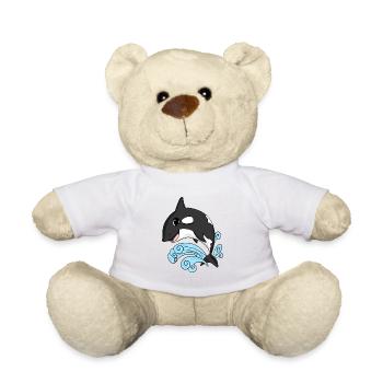 Killer whale - Teddy Bear - white - Front