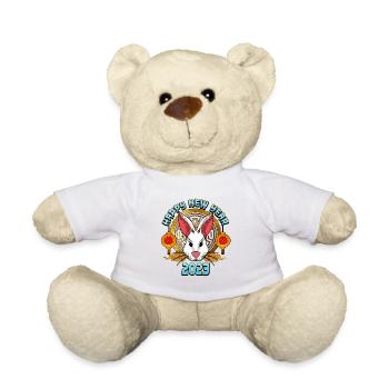 Nouvel An chinois 2023 Année du lapin - Nounours - blanc - Devant