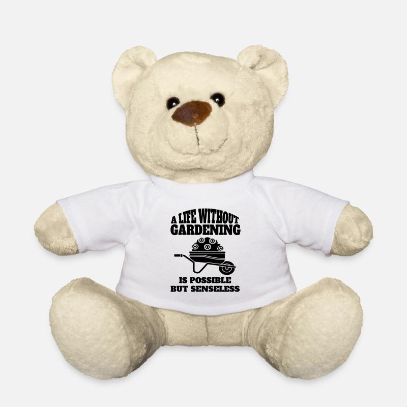 Garten Geschenk Obstgarten Gärtner Hobbygärtner - Teddy - Weiß