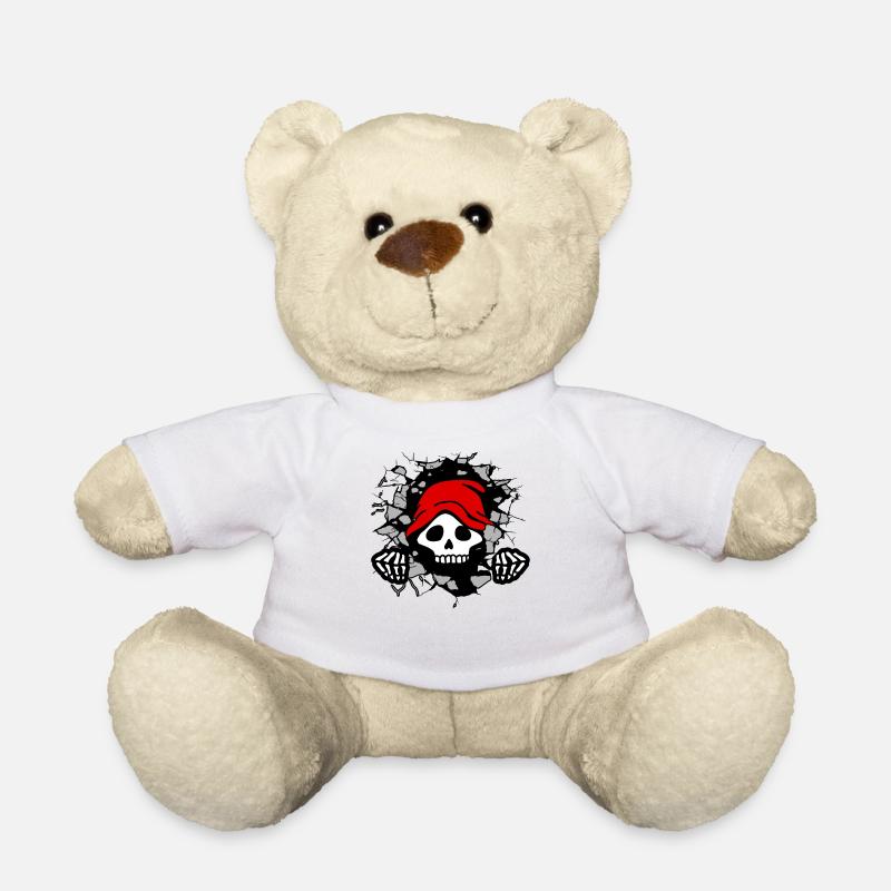La petite Grim Reaper effrayante sort - Nounours - blanc