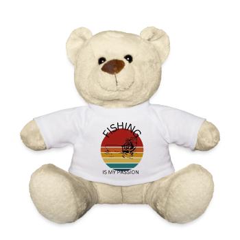 Angeln ist meine Leidenschaft Angeln - Teddy - Weiß - Vorne