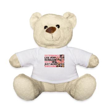 Sistermingo Like Normal Sister Flamingo - Teddy Bear - white - Front