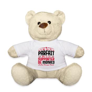je ne suis pas parfait, supporteur de Monaco . - Nounours - blanc - Devant