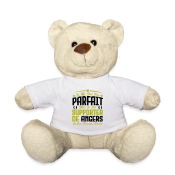 je ne suis pas parfait, supporteur de Angers . - Nounours - blanc - Devant