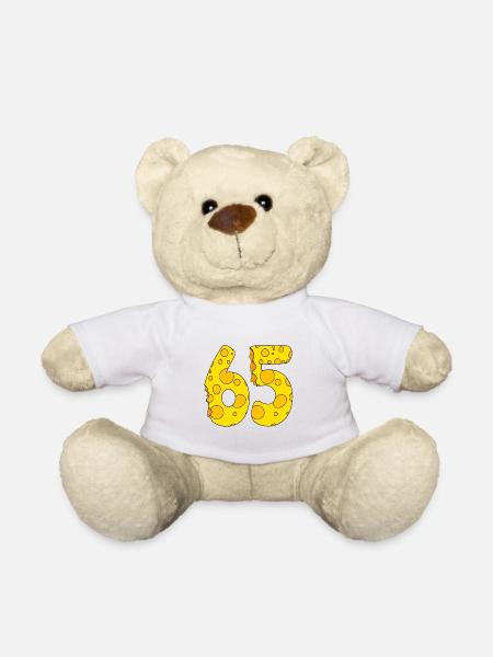 65 Jahre alt - 65. Geburtstag Geschenk - 1965 - Teddy - Weiß