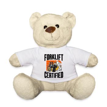 Certifié chariot élévateur - Nounours - blanc - Devant