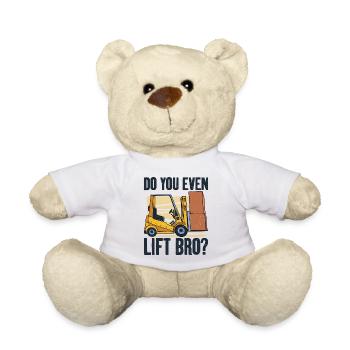 Heben Sie Bro Gabelstaplerfahrer Bediener Lager - Teddy - Weiß - Vorne