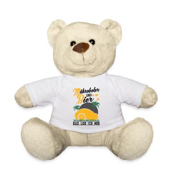 Mähroboter und Bier Das lob ich mir - Teddy - Weiß - Vorne