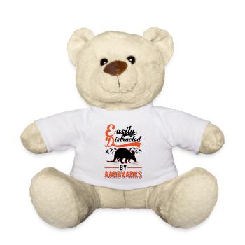 Facilement distrait par Aardvarks Aardvark - Nounours - blanc - Devant