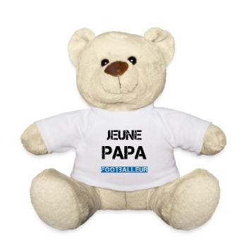 Jeune Papa Footballeur - Nounours - blanc - Devant