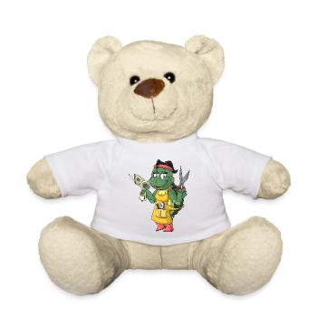 Schildkröten Friseurin - Teddy - Weiß - Vorne