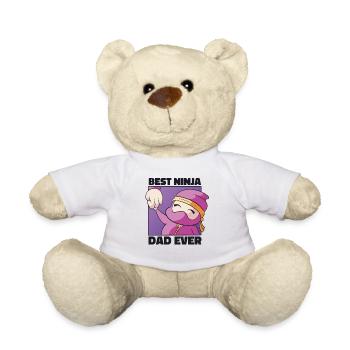 Fathers Day Ninja Dad Martial Arts Dad Funny - Teddy Bear - white - Front