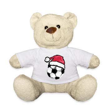 xmas santa claus Fußball Symbol Ball Illustration - Teddy - Weiß - Vorne