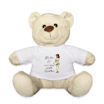 Ich bin 14 - Mädchen Karate - Teddy - Weiß - Vorne