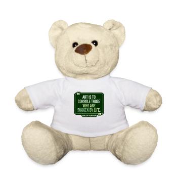 Citation d’art positif par Van Gogh Design - Nounours - blanc - Devant